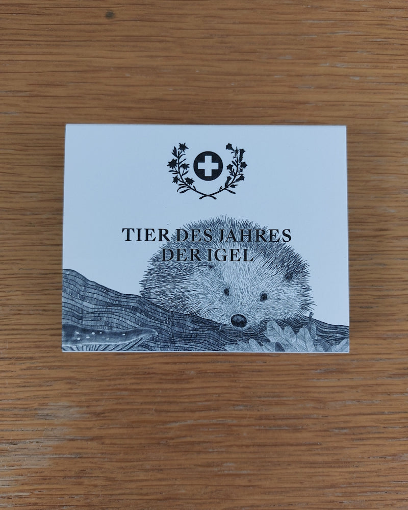 Sondermünze Igel - polierte Platte