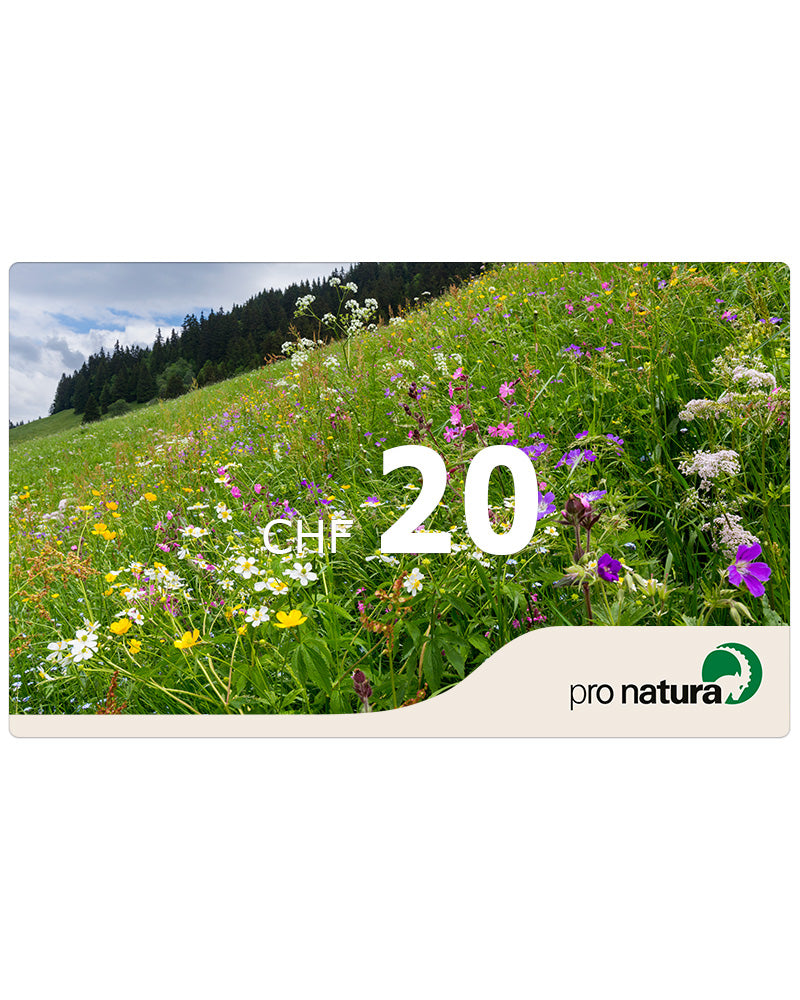 Bon cadeau pour la boutique Pro Natura