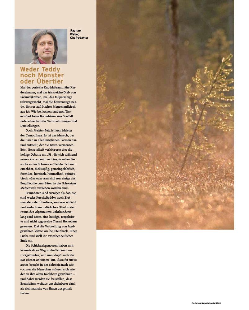 Pro Natura Magazine Spécial 2009: L'ours brun