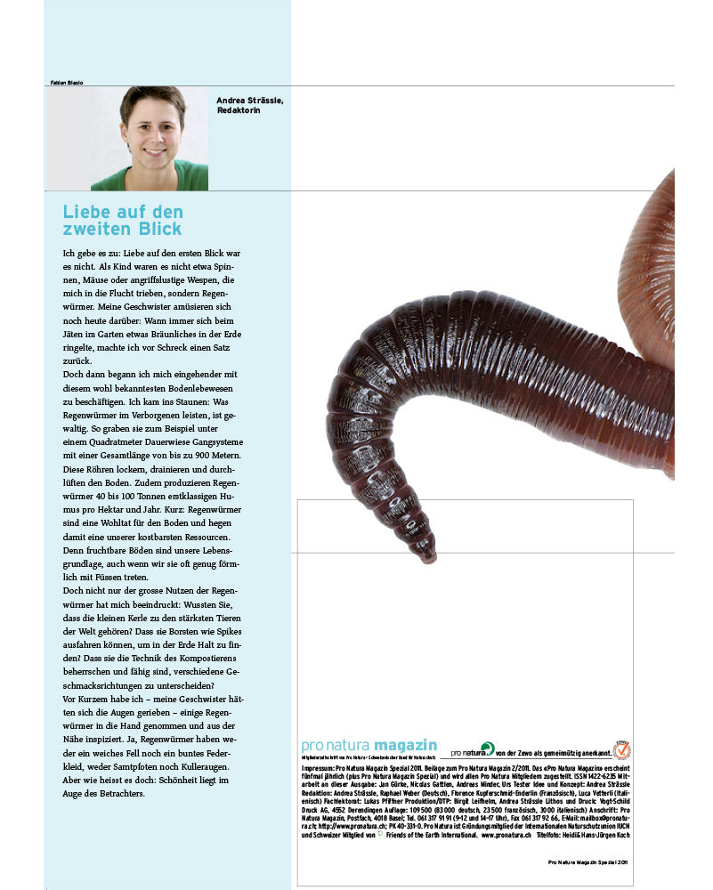 Pro Natura Magazin Spezial Regenwurm (2011)