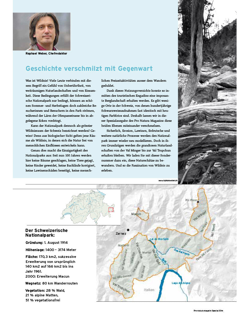 Pro Natura Magazine Spécial  2014: 100 ans du Parc National Suisse
